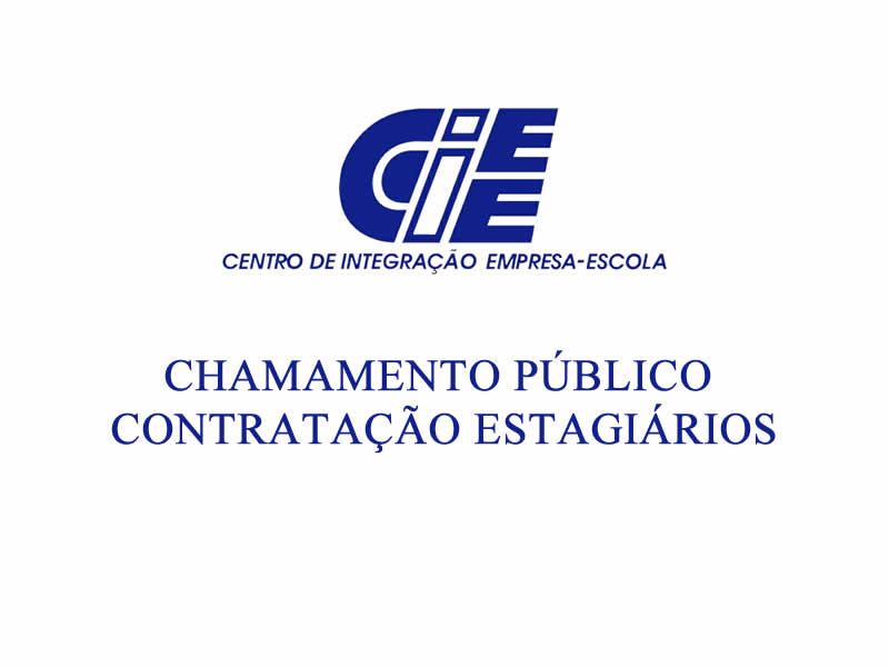 Chamamento Público 01/2019 - Contratação de Estagiários.