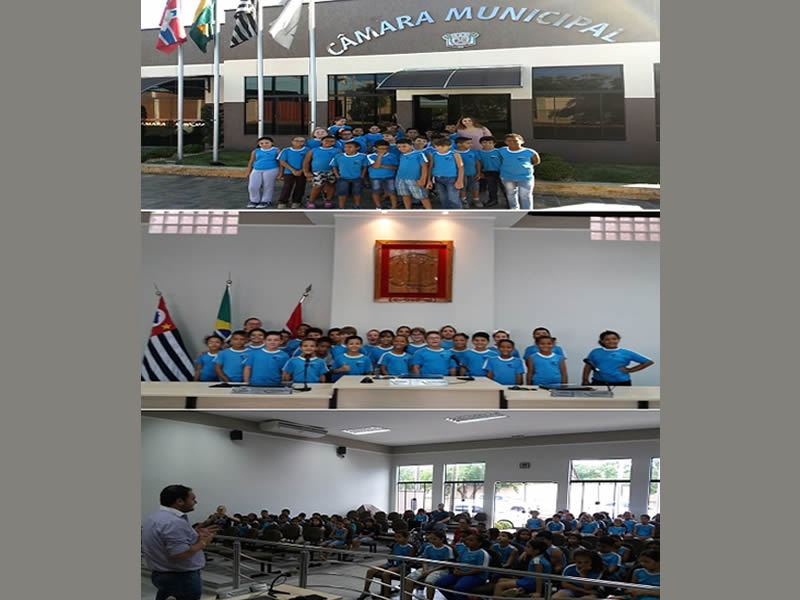 Câmara Recebe Visita de Crianças da Escola Municipal.