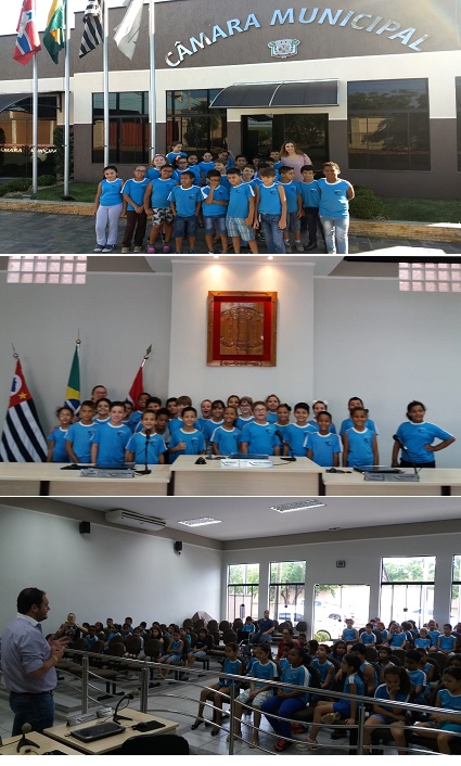 Câmara Recebe Visita de Crianças da Escola Municipal.