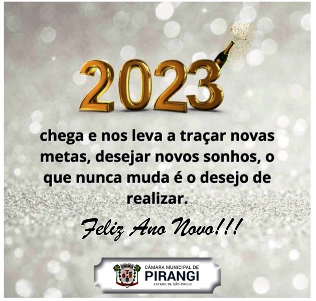 A Câmara Municipal deseja a todos um Feliz Ano Novo!