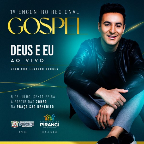 Pirangi promove encontro gospel.