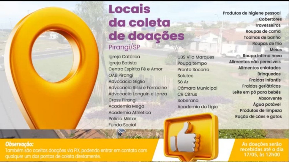 Câmara se une à campanha pelo Rio Grande do Sul e vira ponto de arrecadação de doações.