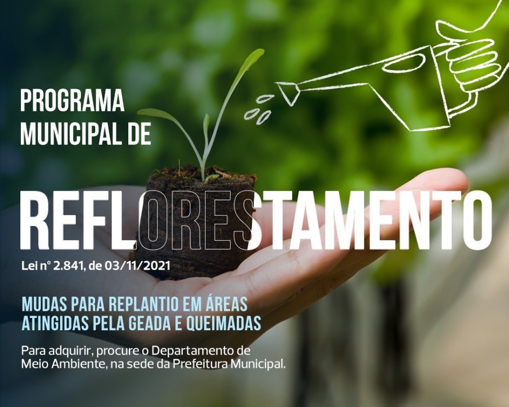 Programa Municipal de Reflorestamento.