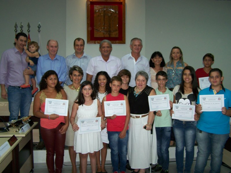 Solenidade de posse da Câmara Mirim.